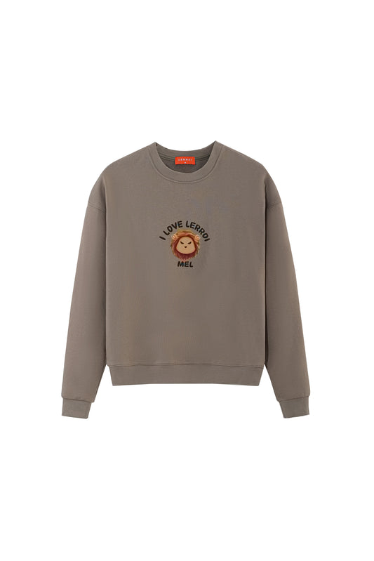 LERROI BROWN LION SWEATERSHIRT BROWN