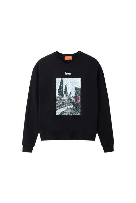 LERROI BLACK COL EFF SWEATSHIRT BLACK