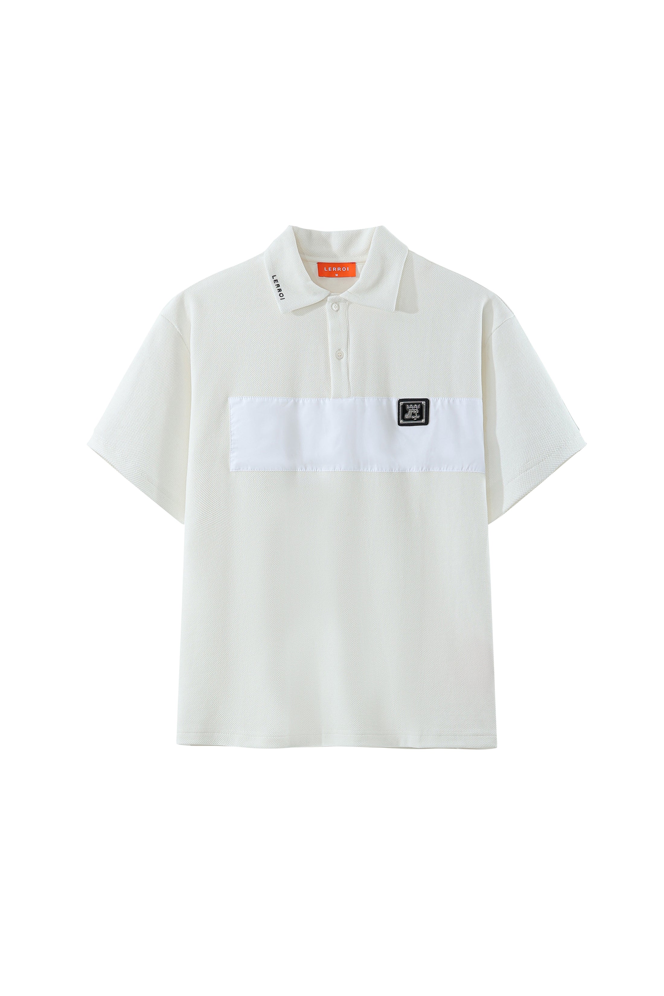 LERROI WHITE COTTON POLY POLO WHITE