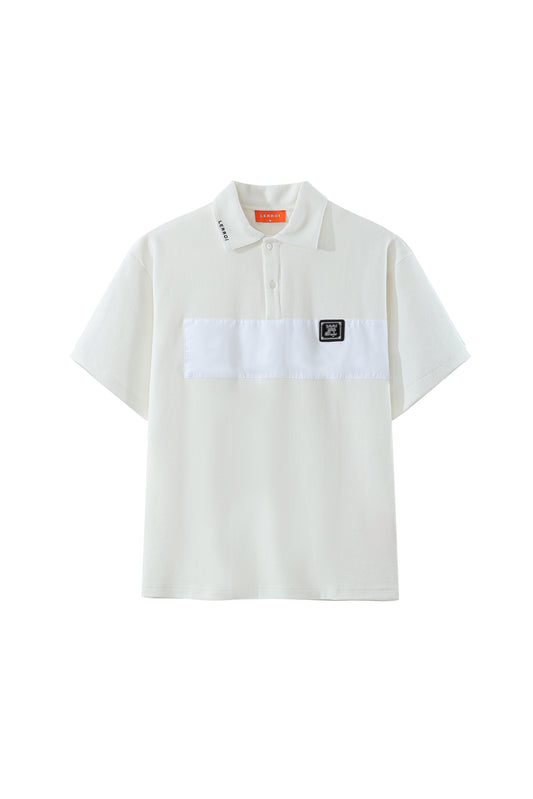 LERROI WHITE COTTON POLY POLO WHITE