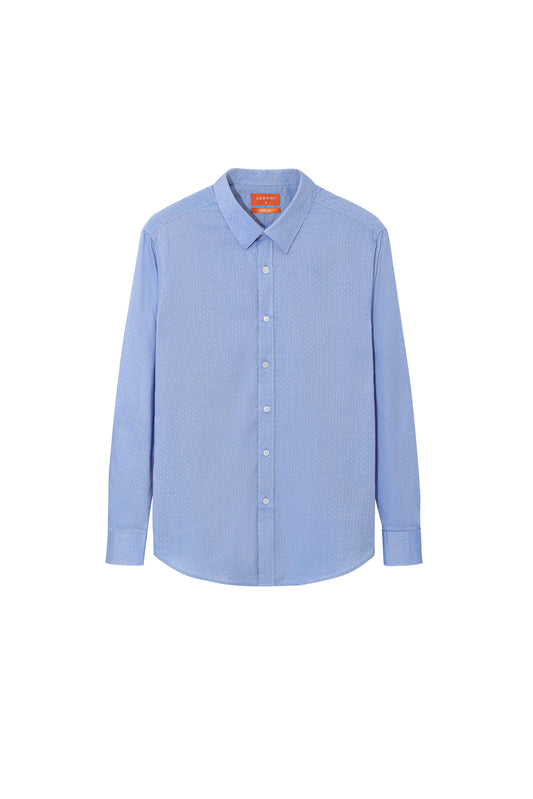 LERROI BLUE COTT SHIRT BLUE