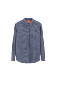 Load image into Gallery viewer, LERROI NAVY CHECK SHIRT NAVY
