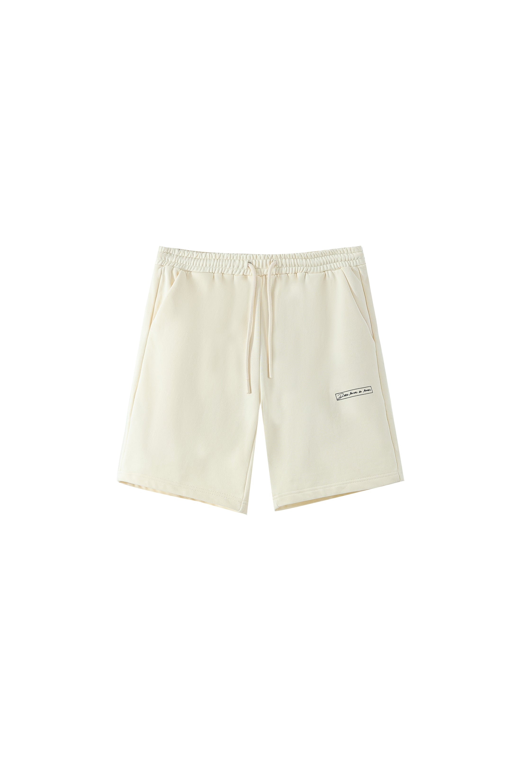 LERROI CREAM BOX LETTER SHORT SWEATPANT CREAM