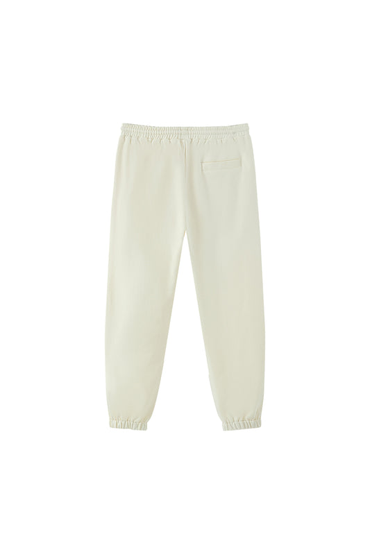 LERROI CREAM RUNNING LETTER PRINT SWEATPANT CREAM