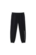 Load image into Gallery viewer, LERROI BLACK RUNNING LETTER PRINT SWEATPANT BLACK
