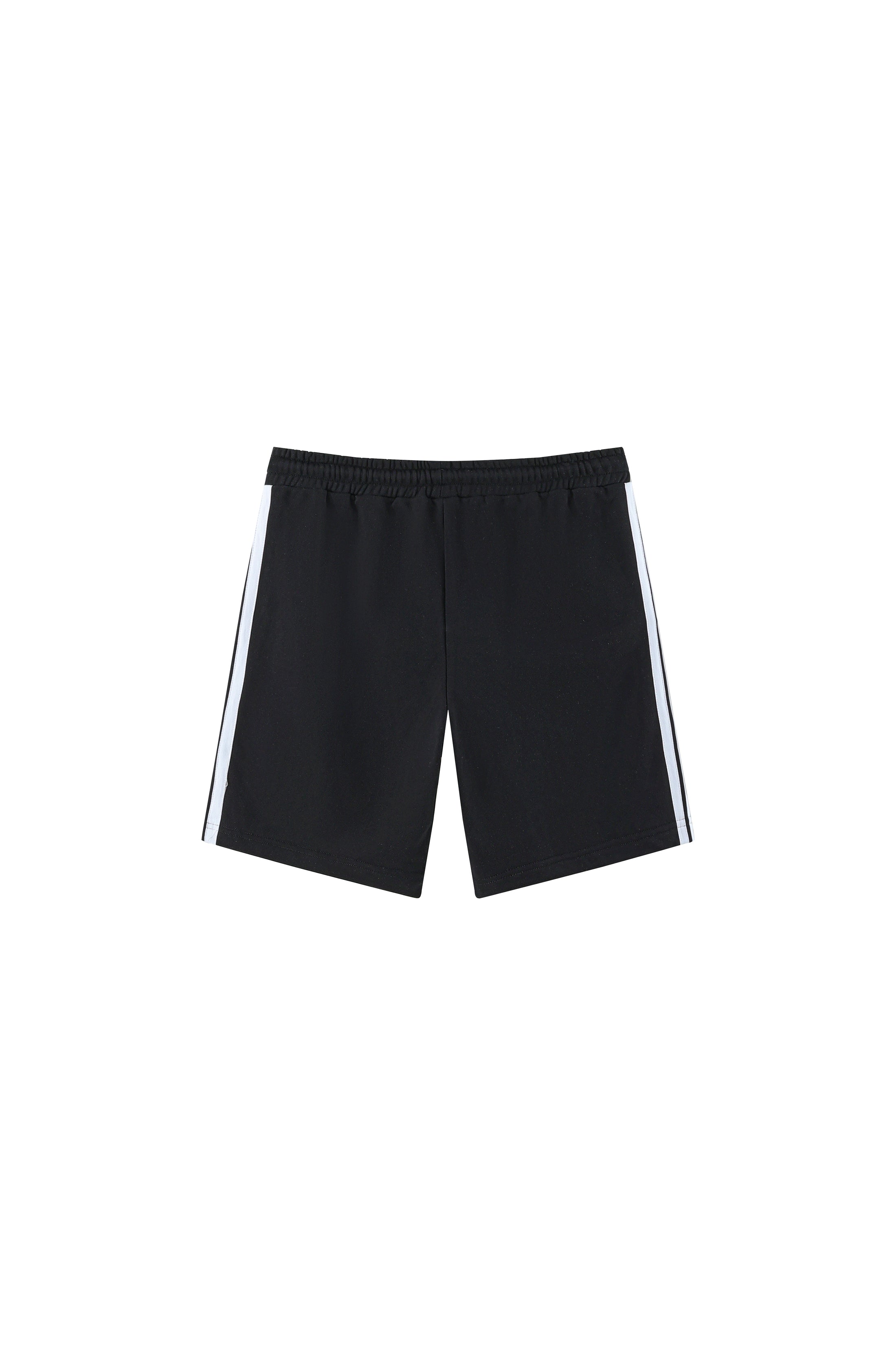 LERROI BLACK SIDE STRIPE SHORT SWEATPANT BLACK