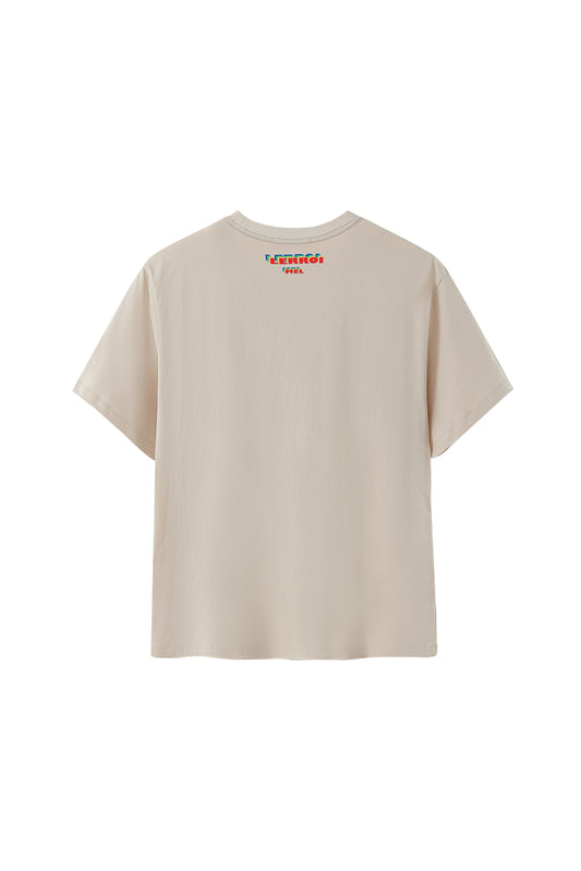 LERROI CREAM COL PRINT T-SHIRT CREAM