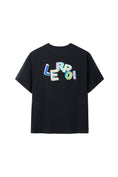 Load image into Gallery viewer, LERROI BLACK 3D WORD T-SHIRT BLACK
