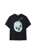 Load image into Gallery viewer, LERROI BLACK SLEPT CAT T-SHIRT BLACK
