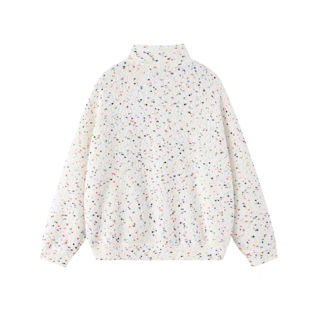WHITE SPECKLED PUPPY JACKET