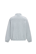 Load image into Gallery viewer, LERROI GREY RELAXED FIT CO-ORD STAND COLLAR HOODIE GREY

