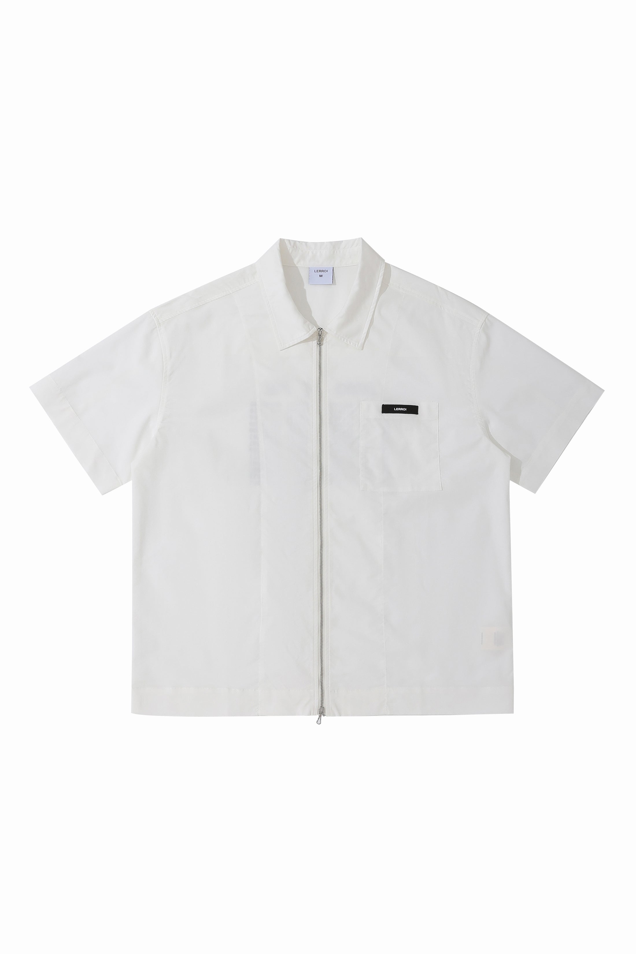 LERROI WHITE SHORT SLE OVERSHIRT WHITE