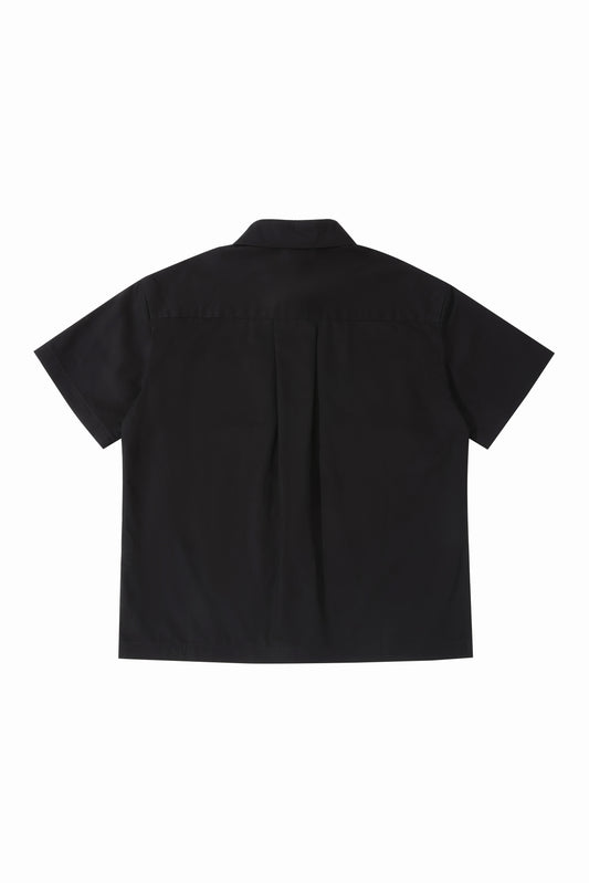 LERROI BLACK DOUBLE POCKET OVERSHIRT BLACK