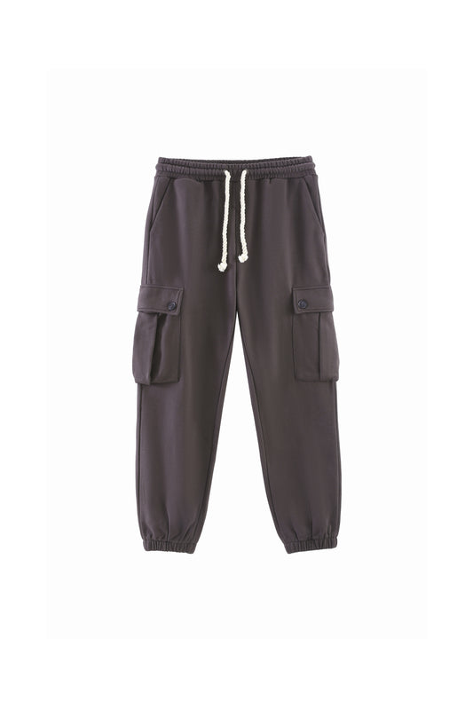 LERROI GREY COTTON CARGO PANT GREY