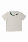 Load image into Gallery viewer, LERROI WHITE NECKLINE WORD T-SHIRT WHITE
