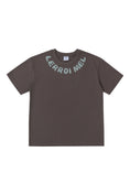 Load image into Gallery viewer, LERROI GREY NECKLINE WORD T-SHIRT GREY
