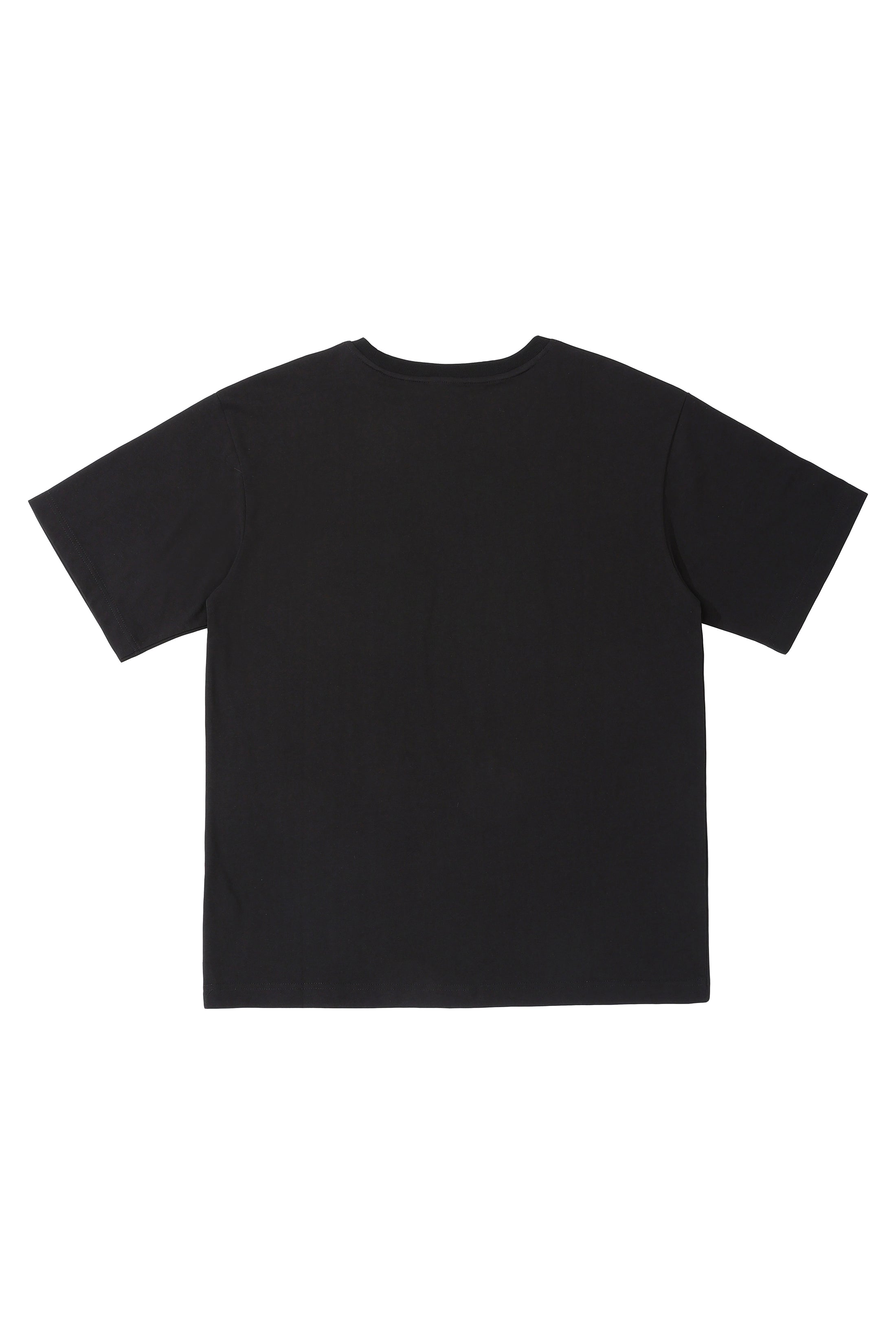 LERROI BLACK ZIP POCKET LOGO PRINT T-SHIRT BLACK