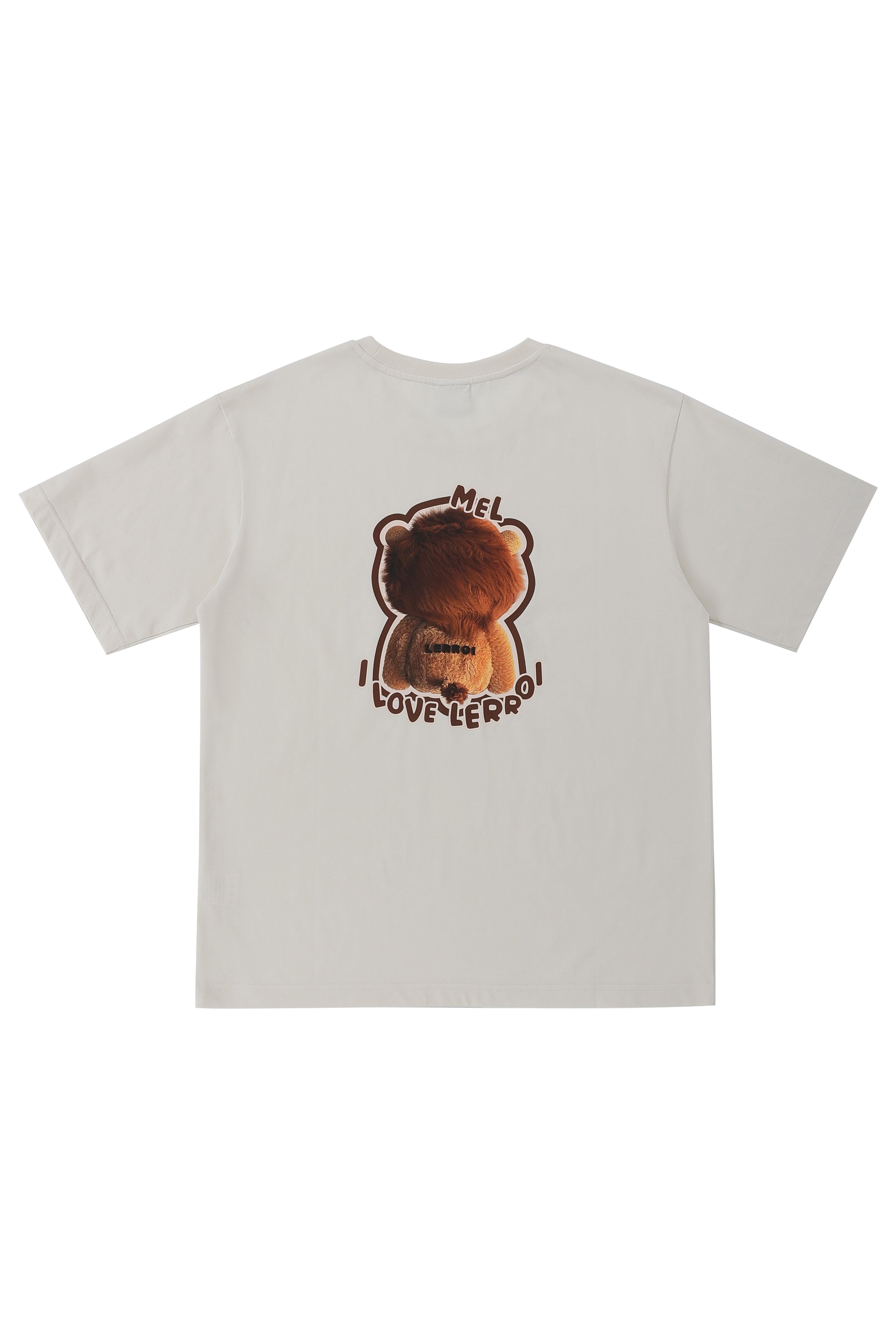 LERROI CREAM LION PRINT T-SHIRT CREAM