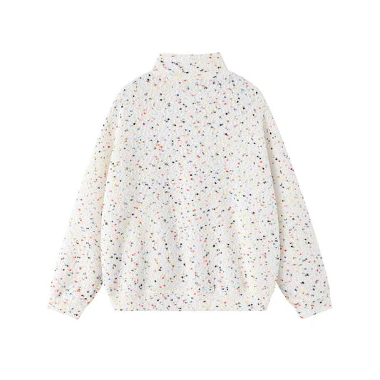 WHITE SPECKLED PUPPY JACKET