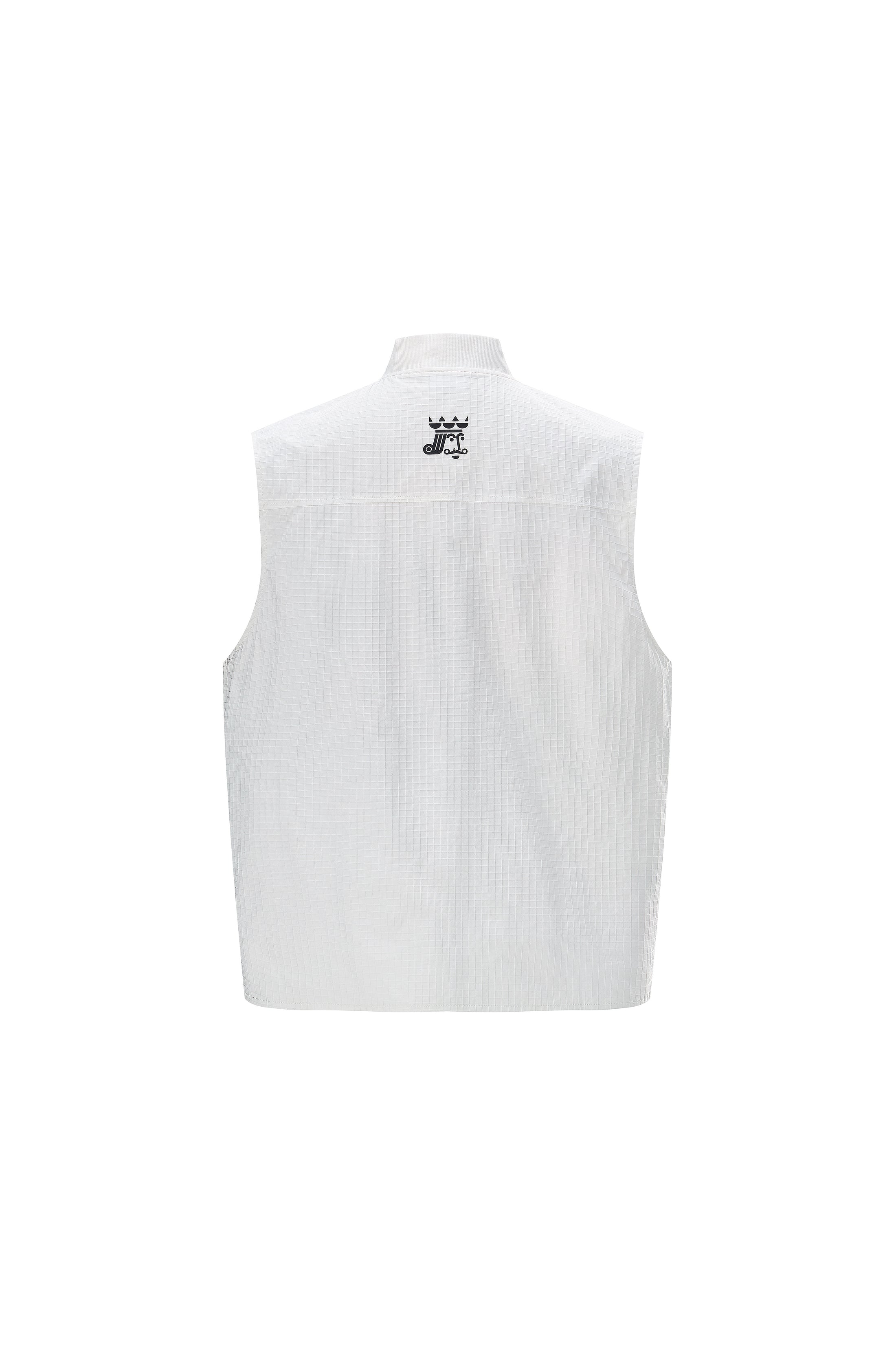 LERROI WHITE UTILITY VEST WHITE