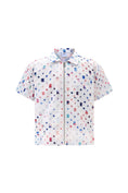 Load image into Gallery viewer, LERROI WHITE COMPOSITE PRINT DENIM SHIRT WHITE
