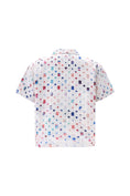 Load image into Gallery viewer, LERROI WHITE COMPOSITE PRINT DENIM SHIRT WHITE
