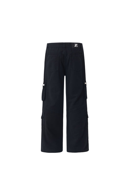LERROI BLACK RIVET DETAIL BLACK JEAN BLACK