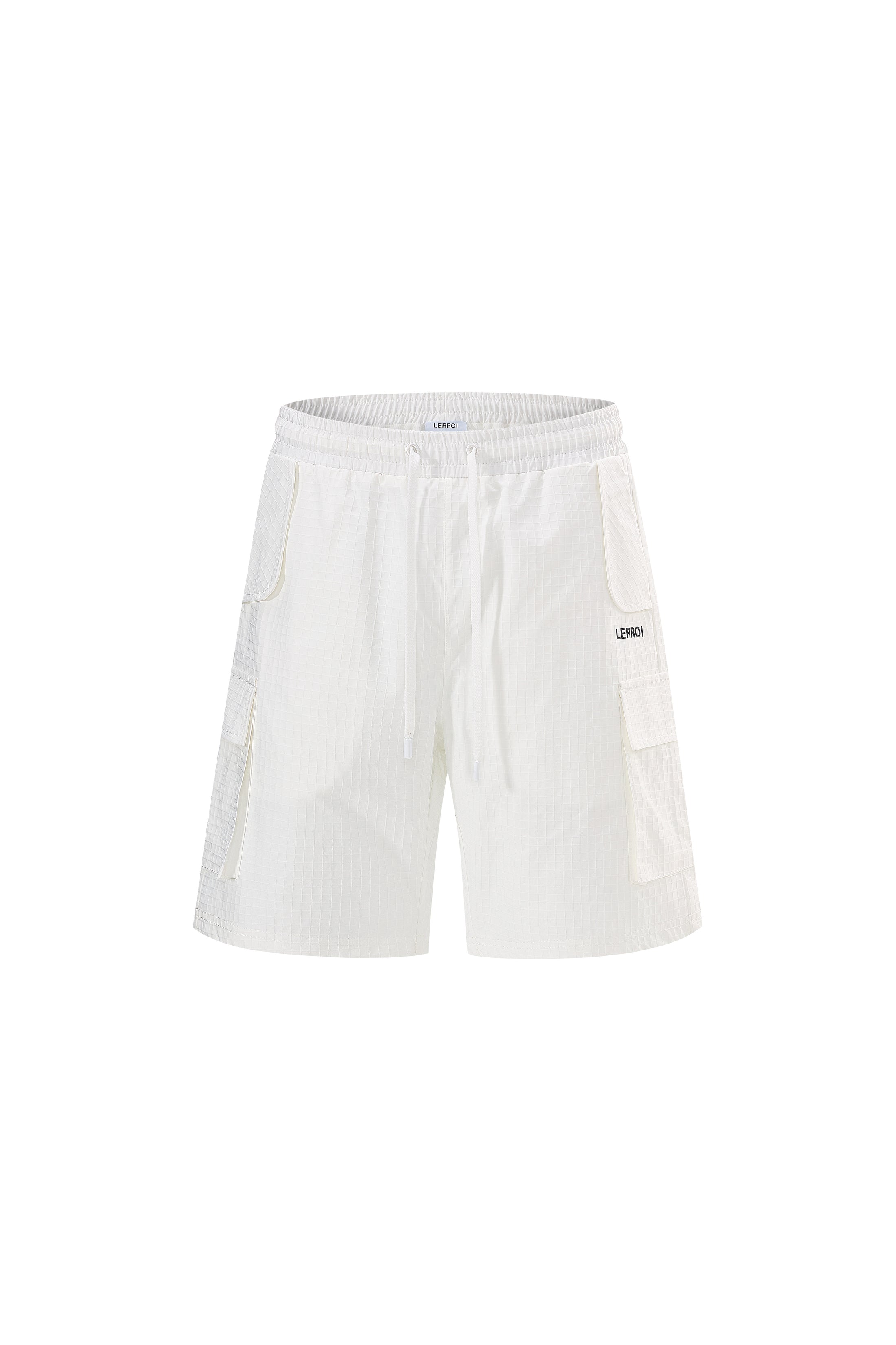 LERROI WHITE CARGO SHORTS WHITE