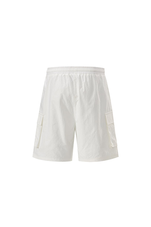 LERROI WHITE CARGO SHORTS WHITE