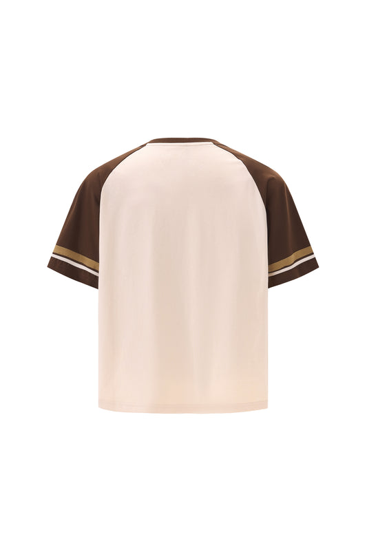 LERROI CREAM PUPPY PATCHWORK T-SHIRT CREAM