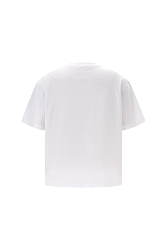 LERROI WHITE BLURRY BEAR TEE WHITE