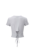 Load image into Gallery viewer, LERROI GREY KNOTTED T-SHIRT GREY

