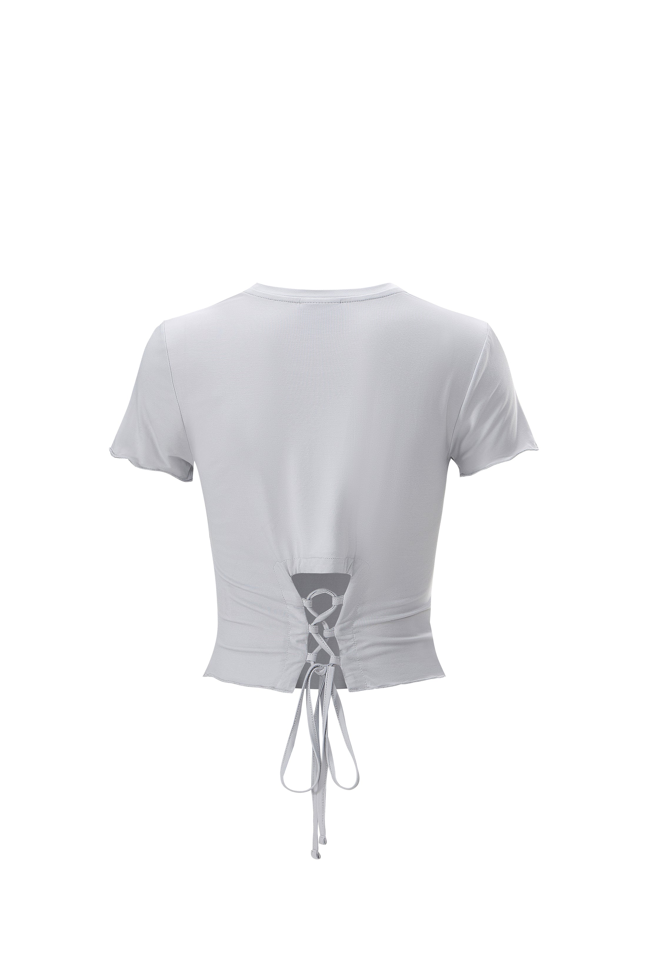 LERROI GREY KNOTTED T-SHIRT GREY