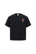 Load image into Gallery viewer, LERROI BLACK TENNIS LION T-SHIRT BLACK

