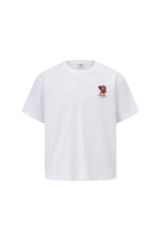LERROI WHITE FOOTBALL LION T-SHIRT WHITE
