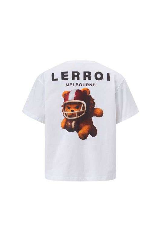 LERROI WHITE FOOTBALL LION T-SHIRT WHITE