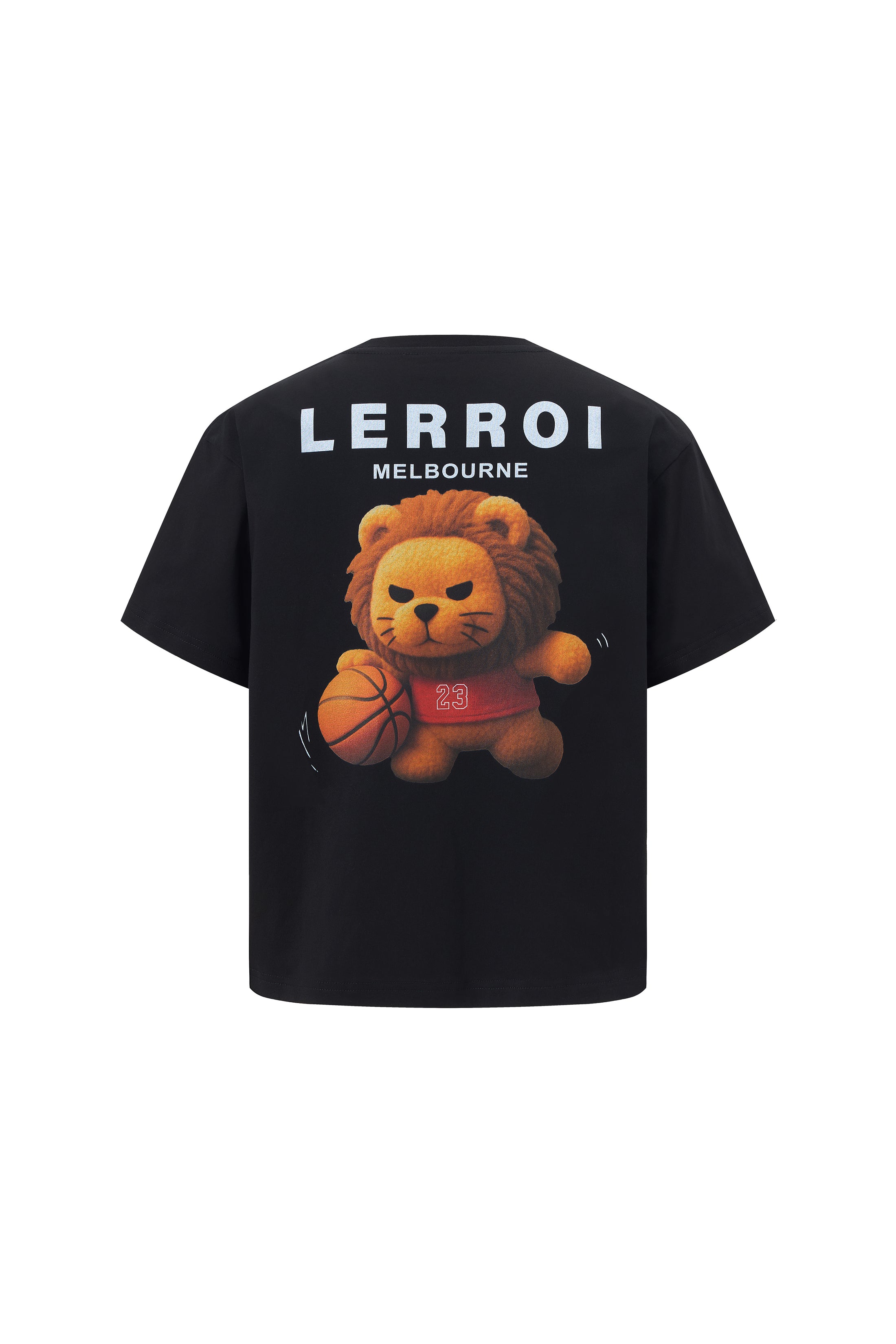 LERROI BLACK BASKETBALL LION T-SHIRT BLACK