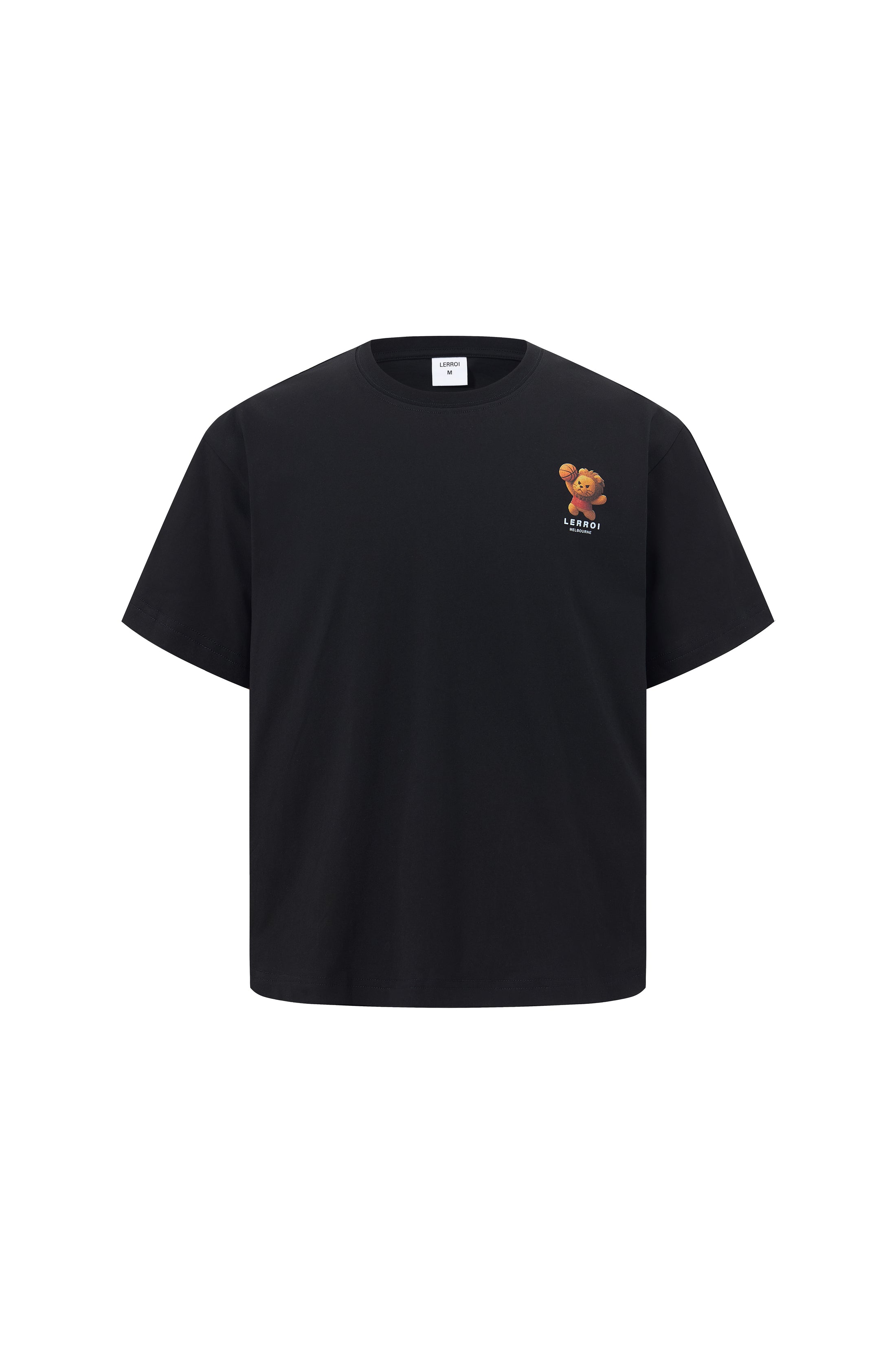 LERROI BLACK BASKETBALL LION T-SHIRT BLACK