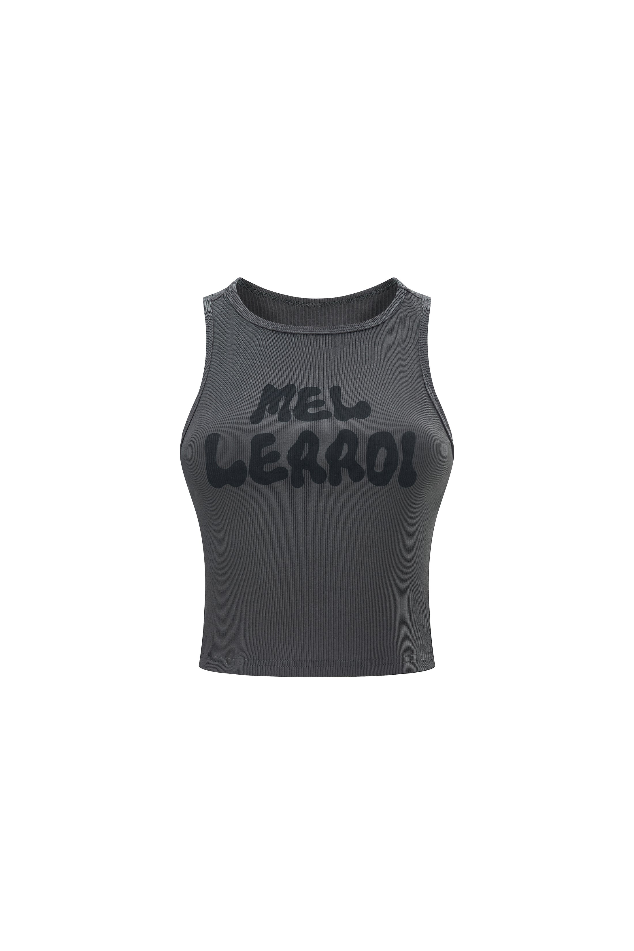 LERROI BLACK LOGO PRINT VEST BLACK