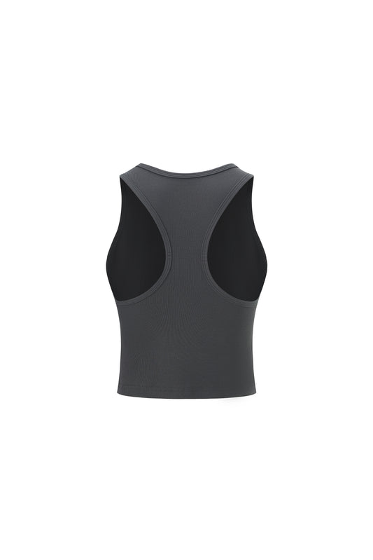 LERROI BLACK LOGO PRINT VEST BLACK