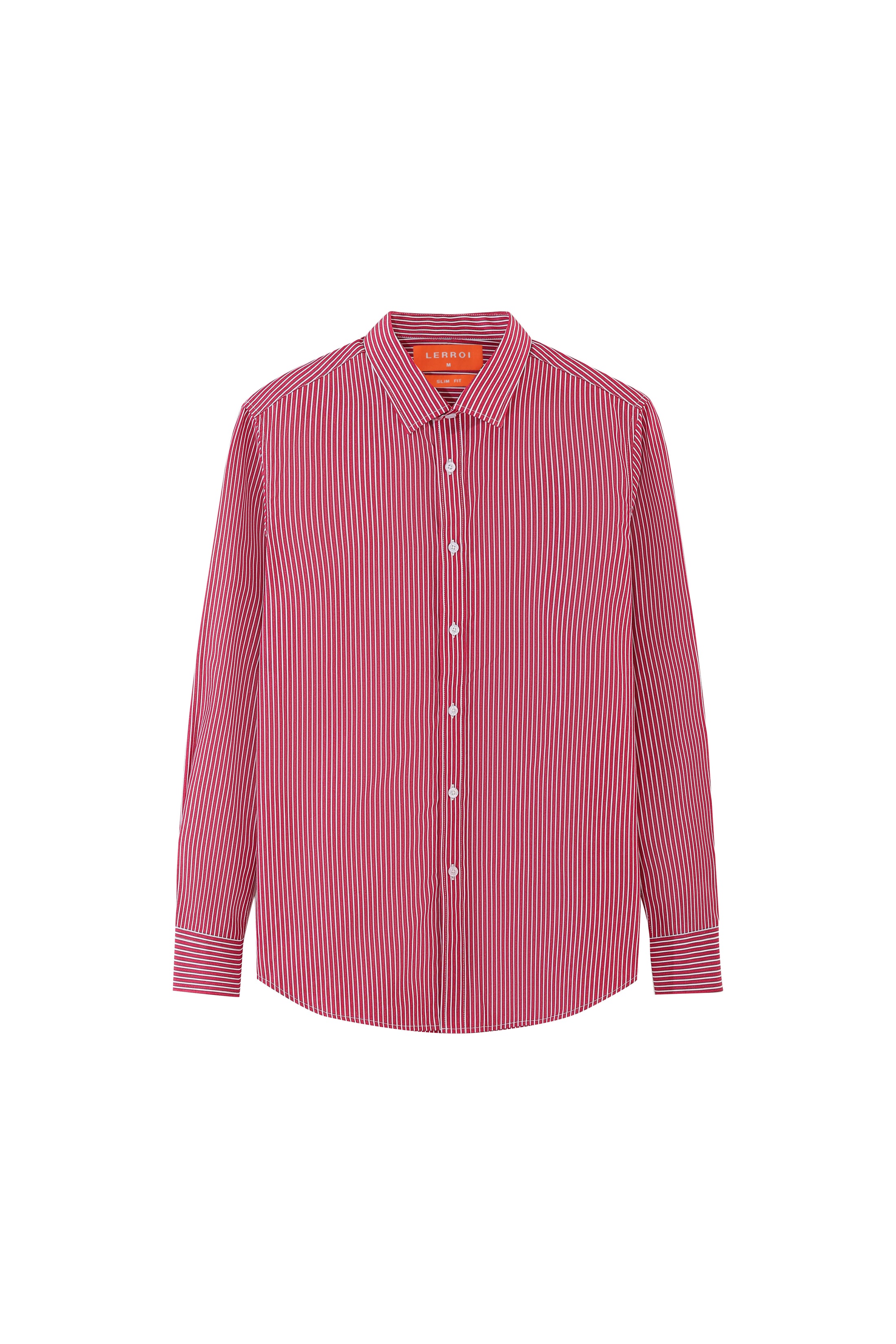 LERROI RED STRIPE SILM FIT SHIRT RED