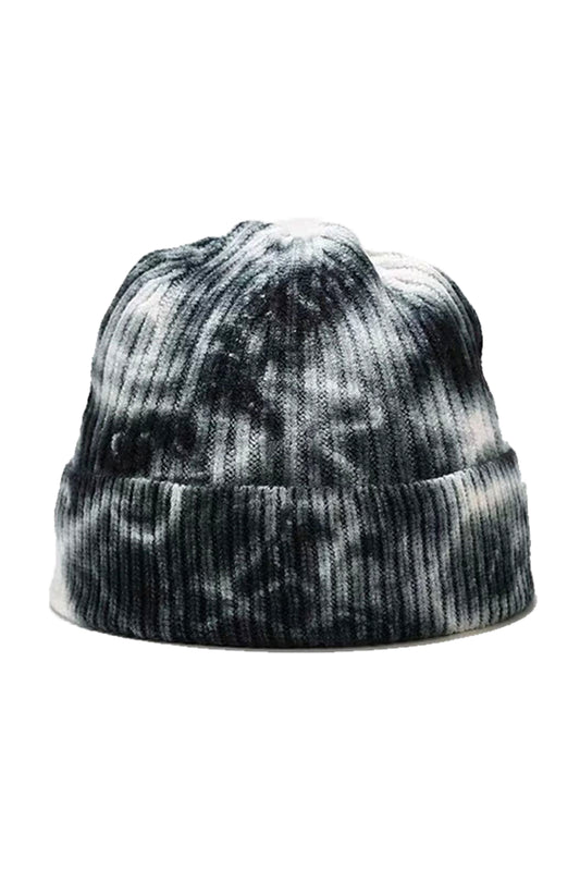 LERROI BLACK COL DYEING KNIT HAT BLACK