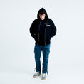 Load image into Gallery viewer, LERROI BLACK COL LERROI LION HOODIE BLACK
