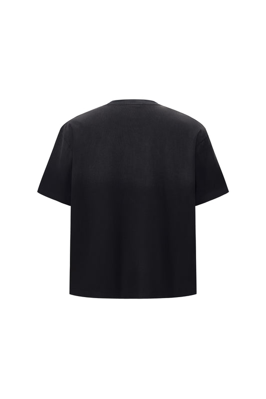 LERROI BLACK ART PRINTED WASHED BLACK