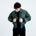 Load image into Gallery viewer, LERROI GREEN PILOT DUCK DOWN JACKET GREEN
