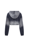 Load image into Gallery viewer, LERROI GREY URBAN WASHED SHORT HOODIE GREY
