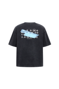 Load image into Gallery viewer, LERROI BLACK TAPE PRINT T-SHIRT BLACK

