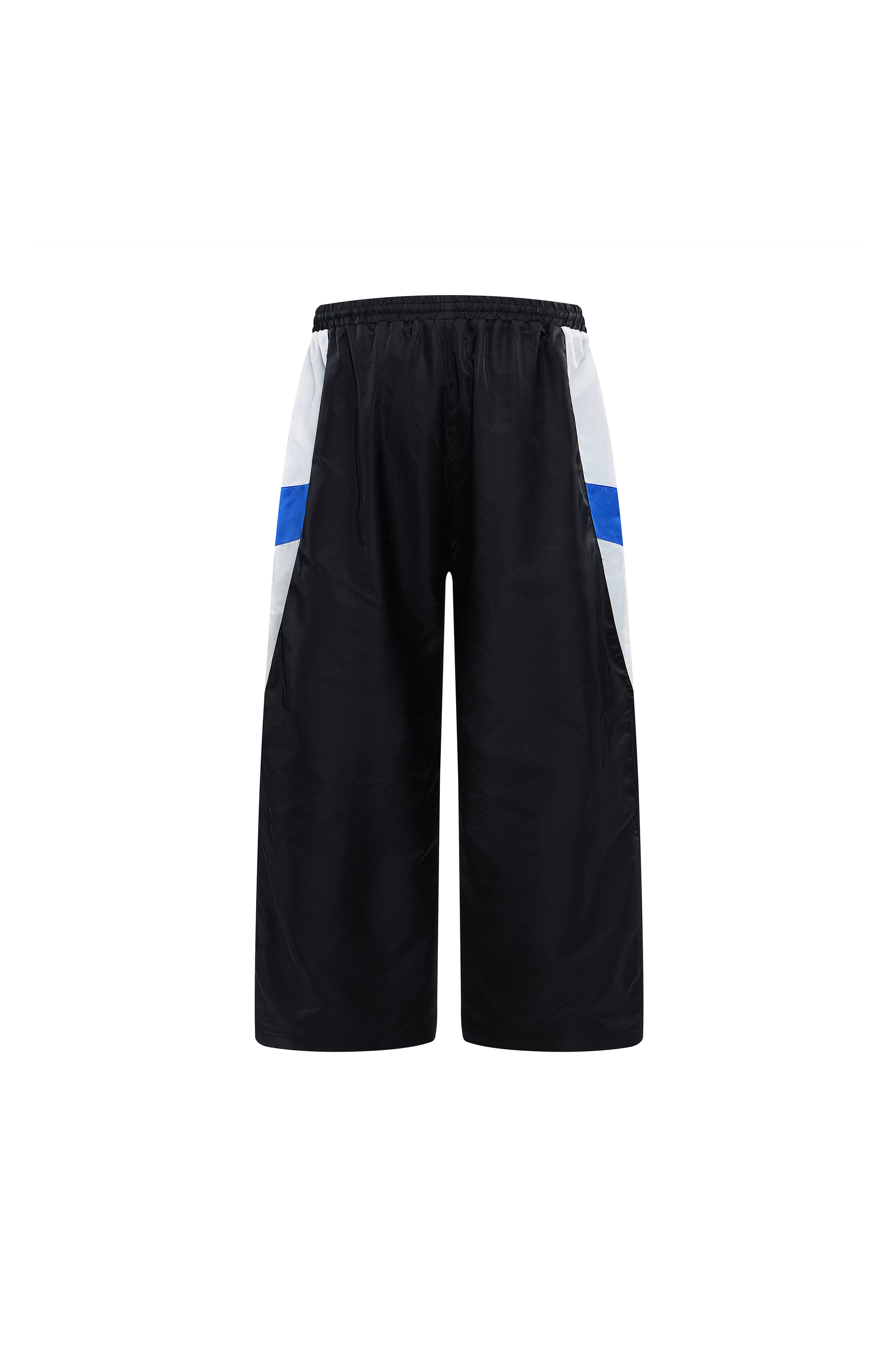 LERROI BLACK NYLON PATCHWORK PANTS BLACK