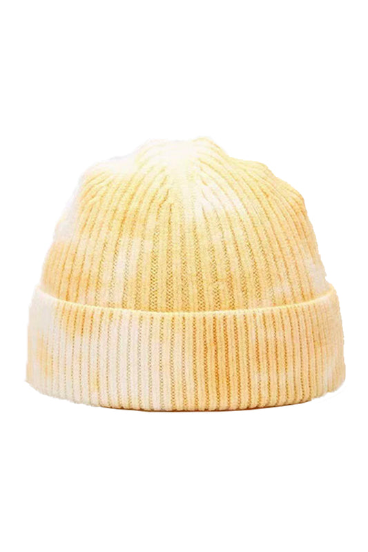 LERROI YELLOW COL DYEING KNIT HAT YELLOW