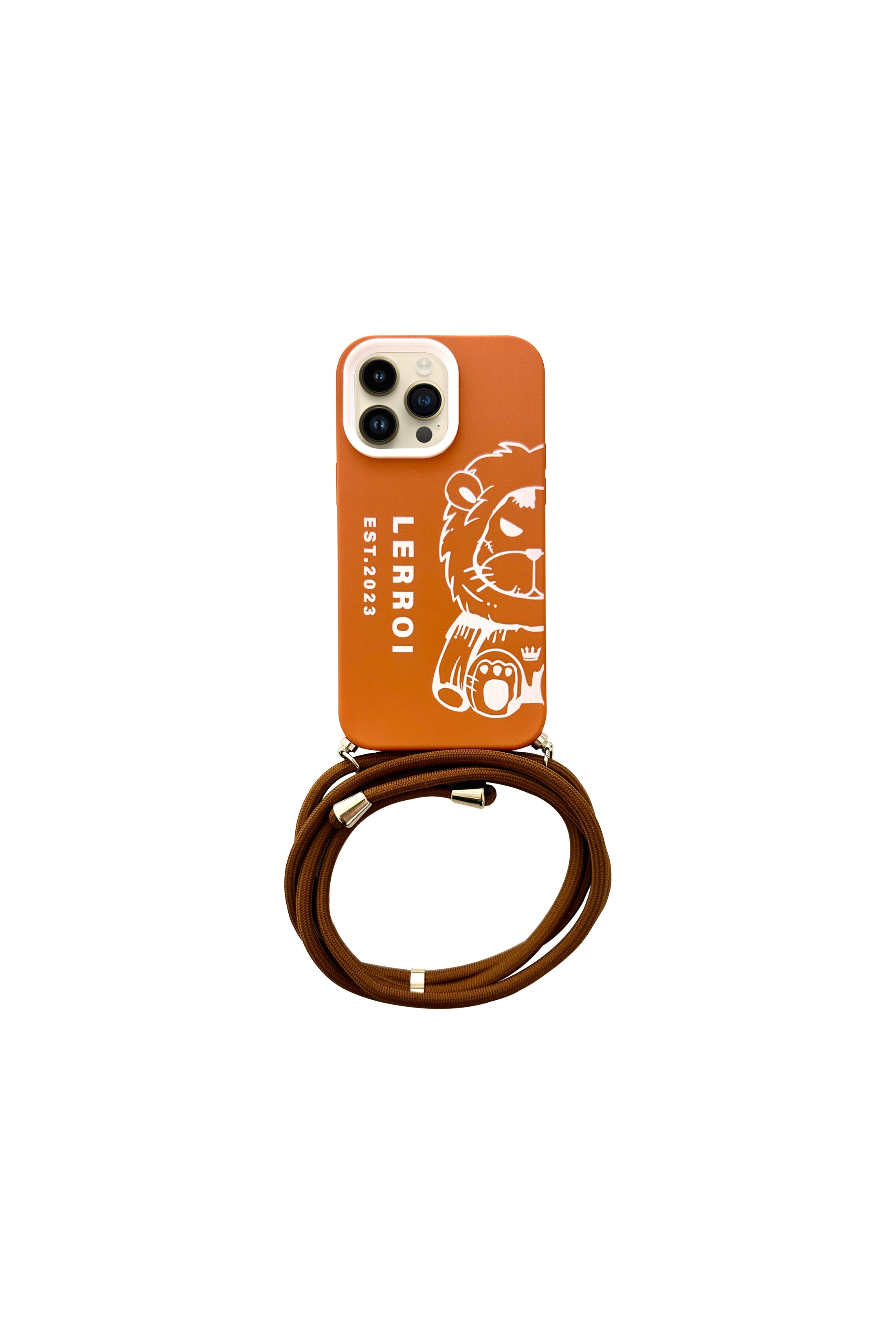 LERROI BROWN DRAW LION PHONE CASE BROWN